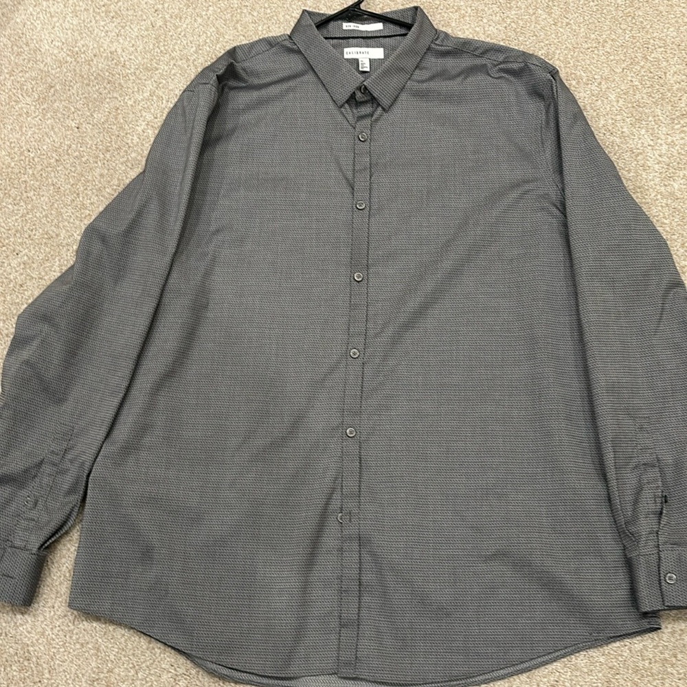 Calibrate Long Sleeve Shirt Gray, Size XXL